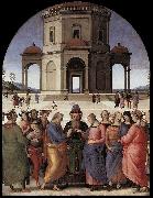 Marriage of the Virgin af PERUGINO, Pietro